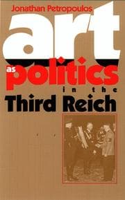 Tapa de Art as politics in the third reich