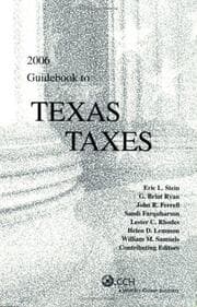Tapa de Guidebook to Texas Taxes (2006)