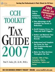 Tapa de CCH Toolkit Tax Guide 2007 (CCH Business Owner's Toolkit series)