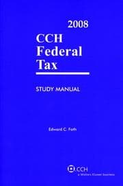 Tapa de Federal Tax Course (2008)