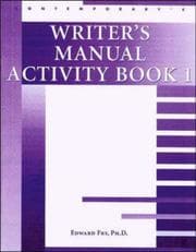 Tapa de Writer's Manual