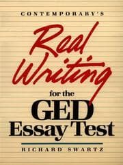 Tapa de Real writing for the GED essay test