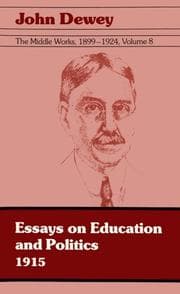 Tapa de The Middle Works of John Dewey, Volume 8, 1899 - 1924