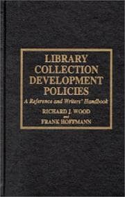 Tapa de Library collection development policies