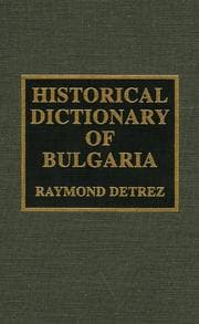 Tapa de Historical dictionary of Bulgaria