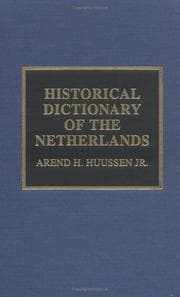 Tapa de Historical dictionary of the Netherlands