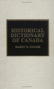 Tapa de Historical dictionary of Canada