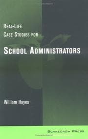 Tapa de Real-Life Case Studies for School Administrators