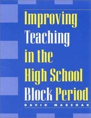 Tapa de Improving teaching in the high school block period