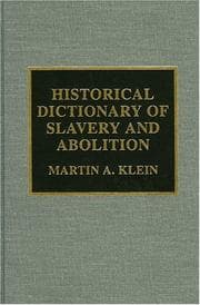 Tapa de Historical dictionary of slavery and abolition