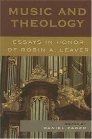 Tapa de Music and Theology
