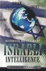 Tapa de Historical dictionary of Israeli intelligence