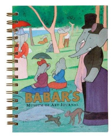 Tapa de Babar's Museum Wire-o Bound Blank Journal
