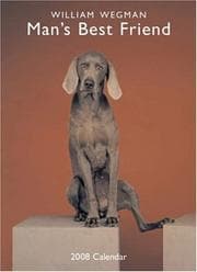 Tapa de William Wegman Man's Best Friend 2008 Wall Calendar