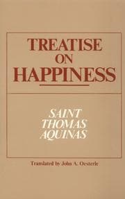 Tapa de Treatise On Happiness (ND Series in Great Books)