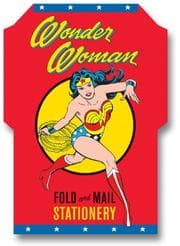 Tapa de Wonder Woman Fold and Mail Stationery