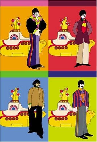 Tapa de Yellow Submarine Notepad 4-Pack (We All Live...)