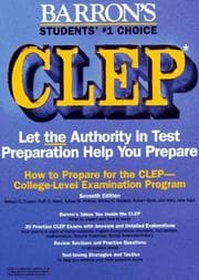 Tapa de Barron's how to prepare for the College-Level Examination Program, CLEP, general examinations