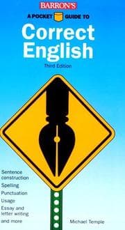 Tapa de A pocket guide to correct English