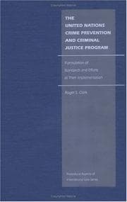 Tapa de The United Nations Crime Prevention and Criminal Justice Program