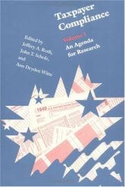 Tapa de Taxpayer Compliance, Volume 1