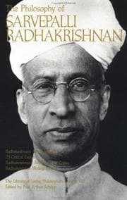 Tapa de The philosophy of Sarvepalli Radhakrishnan