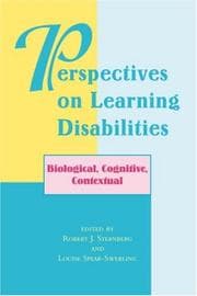 Tapa de Perspectives on learning disabilities