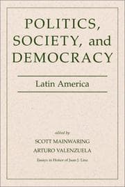 Tapa de Politics, Society, and Democracy Latin America