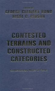 Tapa de Contested terrains and constructed categories