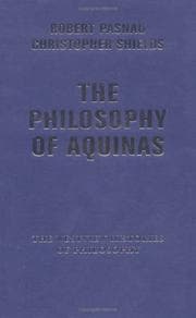 Tapa de The philosophy of Aquinas