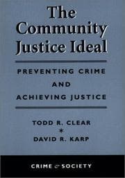 Tapa de The community justice ideal