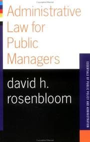 Tapa de Administrative law for public managers