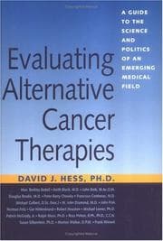 Tapa de Evaluating alternative cancer therapies