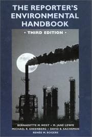 Tapa de Reporter's Environmental Handbook