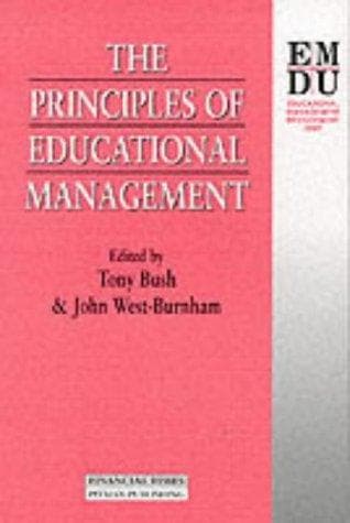 Tapa de Principles of Educational Management