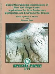Tapa de Subsurface geologic investigations of New York Finger Lakes