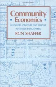 Tapa de Community economics
