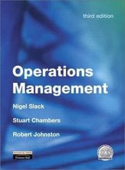 Tapa de Operations Management (3rd Edition)