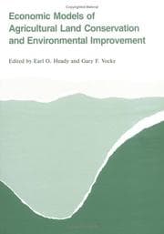 Tapa de Economic models of agricultural land conservation and environmental improvement