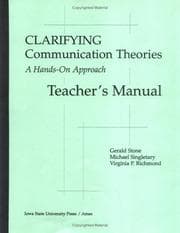 Tapa de Clarifying Communication Theories