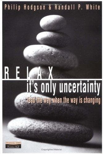 Tapa de Relax, it's only uncertainty