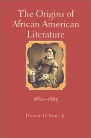 Tapa de The origins of African American literature, 1680-1865
