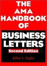 Tapa de The AMA handbook of business letters
