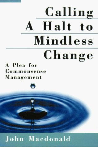 Tapa de Calling a halt to mindless change