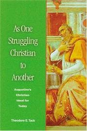 Tapa de As One Struggling Christian to Another