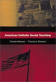Tapa de American Catholic social teaching