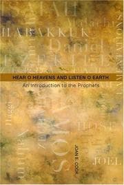 Tapa de Hear, O heavens, and listen, O Earth