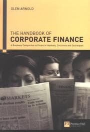 Tapa de Handbook of corporate finance