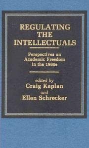 Tapa de Regulating the Intellectuals
