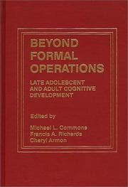 Tapa de Beyond Formal Operations